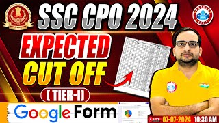 SSC CPO 2024  SSC CPO Expected Cut Off 2024  SSC CPO 2024 Tier 1 Cut Off  Info By Ankit Bhati Sir [upl. by Kralc]