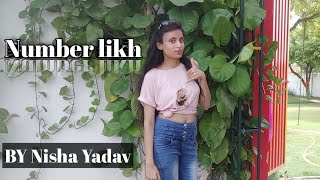 Number Likh Dance Video  Tony Kakkar amp Nikki Tamboli  Nisha Yadav  YTSHORTS [upl. by Ailedroc]