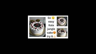 🍰 So easy kala jungle cake🎂 try it👉🏻 I Made An Easy Black Forest Cake reel chocolate asmr cake [upl. by Awuhsoj]