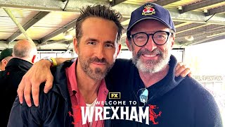 Hugh Jackman  Welcome to Wrexham Welcome to the EFL Ryan Reynolds Season 3 Episode 1 [upl. by Soirtimid349]