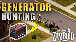 Searching For GENERATORS  Project Zomboid  Louisville Start Part 11 [upl. by Akimed]