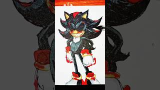 Pendrawing stickman speed Shadow Exe drawing art shorts sonic [upl. by Lehplar991]