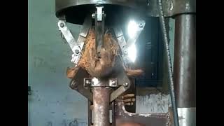 hydraulic coconut dehusking machine [upl. by Boyt]