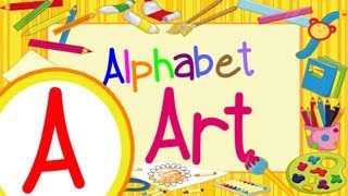 Learn the Alphabet with Alphabet Art Letter A TinyGrads Homeschool family [upl. by Elockcin972]