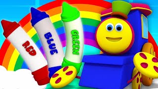 Colors Song  1 Hour Bob The Train Nursery Rhymes Compilation [upl. by Atnod]