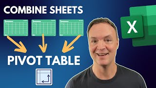 Create Excel Pivot Table from Multiple Sheets The FASTEST Way [upl. by Vullo651]