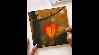 Realistic Acrylic ideas  Autumn aesthetic art menorahsketchbook painting art creative [upl. by Bone]