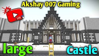 LIVE large castle build in server day5 Minecraft live shortslive gaming viral playing With Subs [upl. by Llerrod]