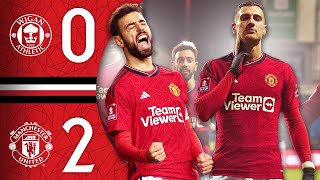 FA Cup Victory At Wigan 🙌  Wigan 02 Man Utd  Highlights [upl. by Annirac]