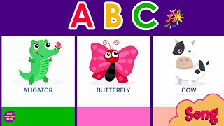 ABC Alphabet Zoo animals phonics song Boopanpankids [upl. by Dione]