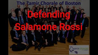 Defending Salamone Rossi The Justification of Jewish Music in Late Renaissance Italy [upl. by Euqinad155]