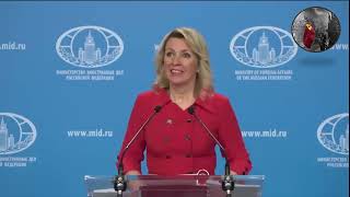 Maria Zakharova Báo cáo Họp Báo Hàng Tuân của Bộ Ngoại giao Nga ngày 10 tháng 4 năm 2024 [upl. by Silvester]