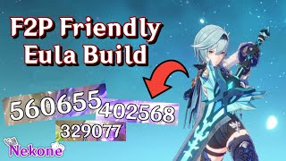 F2P Eula DPS Build STRONGEST NUKER But Is She Still Worth  Genshin Impact [upl. by Yeldud623]