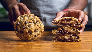 Vegan Levain Bakery Style Giant Chocolate Chip Cookie [upl. by Hurlbut944]