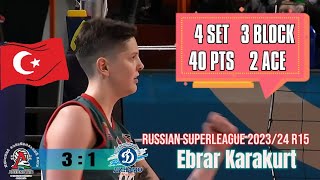 Russian Superleague 202324 R15 Lokomotiv Kaliningrad vs Dinamo Moscow Ebrar Karakurt [upl. by Care555]