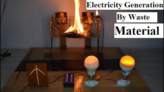 New Science Project Free Energy Project Electricity Generation By Waste Material [upl. by Capone]