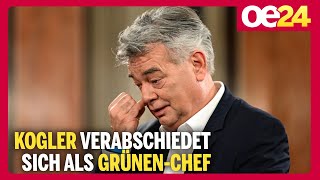 Kogler verabschiedet sich als GrünenChef [upl. by Neibaf]