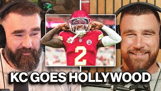 quotHes worth every penny and hes about to go crazy this yearquot  Travis Kelce on Hollywood Brown [upl. by Cloutman]