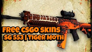 Free csgo skins  SG 553  Tiger Moth Exterior Minimal Wear [upl. by Aratnahs]