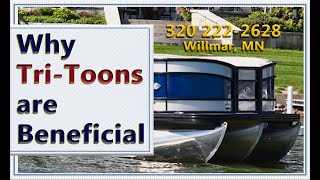 Most Popular Triple Pontoons Explained What are the Advantages  Pontoon Boats for Sale Minnesota [upl. by Mehs293]