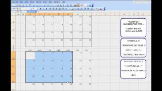 3 Month Calendar Template for Excel  An exercise to teach kids Excel [upl. by Edouard]