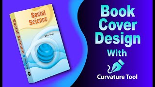 Book Cover Design in Illustrator cc by Curvature Tool and Blend Tool [upl. by Siravaj]