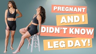 LEG DAY PREGNANT amp DIDNT KNOW [upl. by Laamaj]