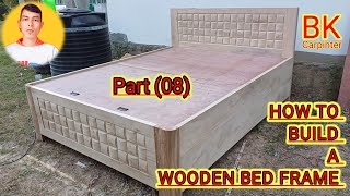 BED FRAME DIY How To Build a Wooden Bed Frame Part 08bkcarpenter [upl. by Ayotnom166]