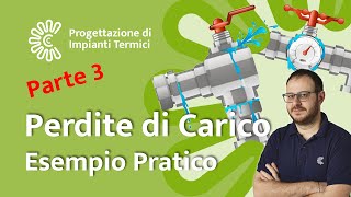 Perdite di Carico Distribuite in un impianto idronico ESEMPIO PRATICO [upl. by Neyuh]