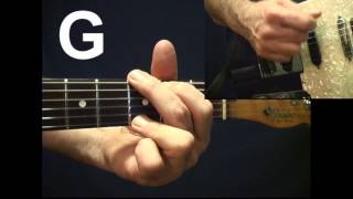 Beginner Guitar Instruction Switching from G chord to D chord quickly guitar lesson [upl. by Halullat]