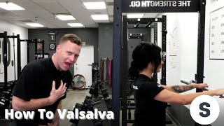 How to Valsalva for the Starting Strength Squat [upl. by Sillig]