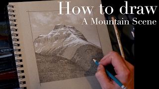 How To Draw a mountain scene with Tim Gagnon  the sketchbook challenge [upl. by Ebbarta388]