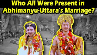 Who all were present in Abhimanyu and Uttaras marriage in Hindi  Mahabharat Facts [upl. by Edin]