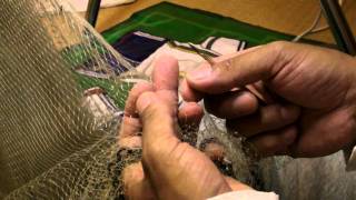 How to repair cast net05 投網修理05糸回し（超重要2） [upl. by Aizan736]