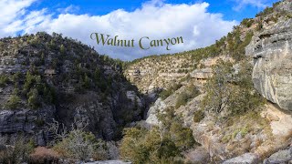 Walnut Canyon National Monument  Hiking the Island Trail [upl. by Strawn]