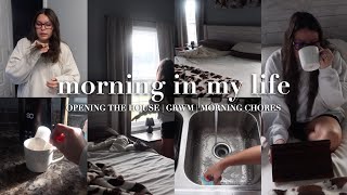 morning in my life  opening the house grwm  doing morning chores with me asmr edition [upl. by Sudderth]