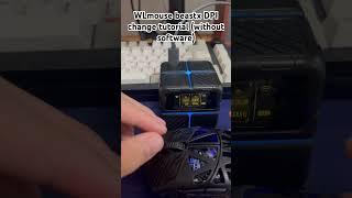 WLmouse beastx DPI change tutorial Without software shorts mouse [upl. by Lleira]