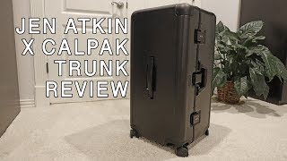 LUGGAGE REVIEW Jen Atkin x Calpak Trunk [upl. by Skill]