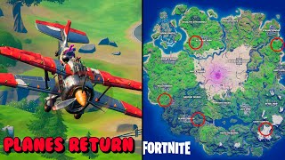 PLANES ARE BACK in Fortnite  All Plane Locations in Fortnite Snowmando Outpost [upl. by Center287]