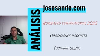 Novedades oposiciones docentes octubre 2025 [upl. by Drogin]