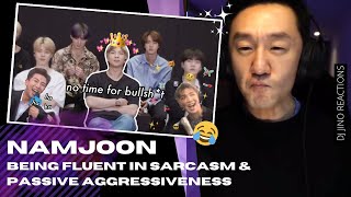 DJ REACTION to KPOP  NAMJOON IS FLUENT IN SARCASM AND PASSIVE AGGRESSIVENESS [upl. by Disini]