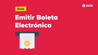 Cómo Emitir una Boleta Electrónica desde SUNAT 2024 [upl. by Ileana]