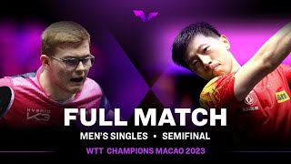 FULL MATCH  MA Long vs Alexis LEBRUN  MS SF  WTTMacao 2023 [upl. by Glendon]