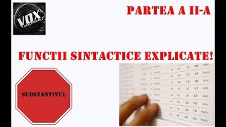 Substantivul Functii sintactice partea a IIa G D si V [upl. by Ruphina661]