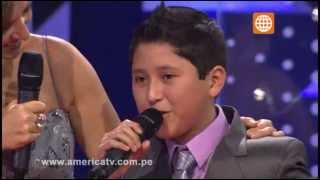 Pequeños Gigantes Rudy Condori canta quotDebes comprendermequot  29062013 [upl. by Yanaton554]