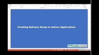 19Creating Citrix XenDesktop 76 Delivery Group for XenApp Server to Publish Applications [upl. by Riba979]