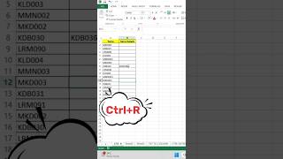 Copy Right Cell in Excel with CTRL  R Shortcut Quick Guideexcel [upl. by Aihpos]