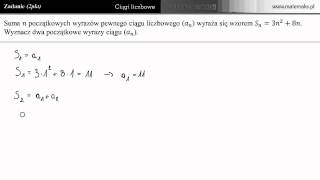 Zadanie maturalne  suma ciągu liczbowego [upl. by Aliahs]