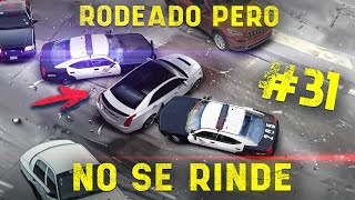 Persecución policial rodeado pero no se rinde 31 [upl. by Anaiad]