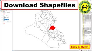 How To Download Shapefile For Free  Shapefile for country City  Study Area Download Shapefile [upl. by Hershel]